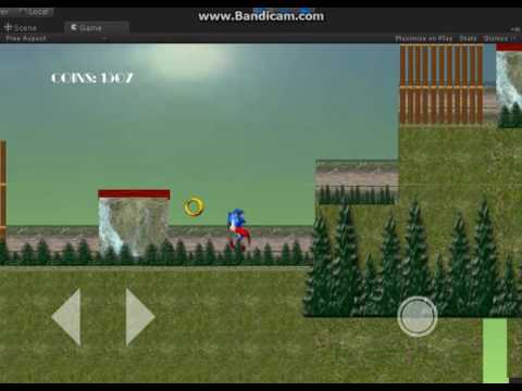 Sonic the Hedgehog Unity3d Demo Test - Progressive Bounce 