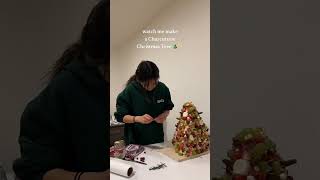 watch me make the Charcuterie Christmas Tree from Vlogmas Day 1 🤯 crazzy  #christmas #charcuterie