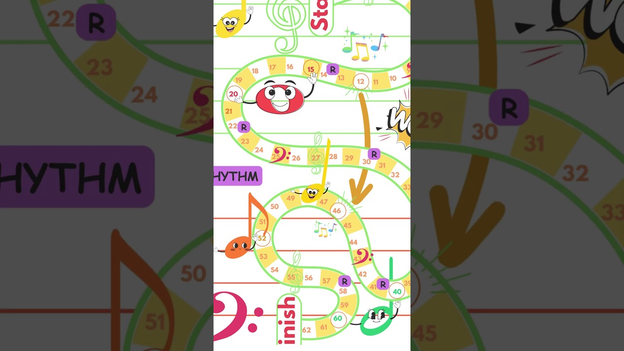 Musical Board Game - Play with Smiley Note! Music Education for kids:)