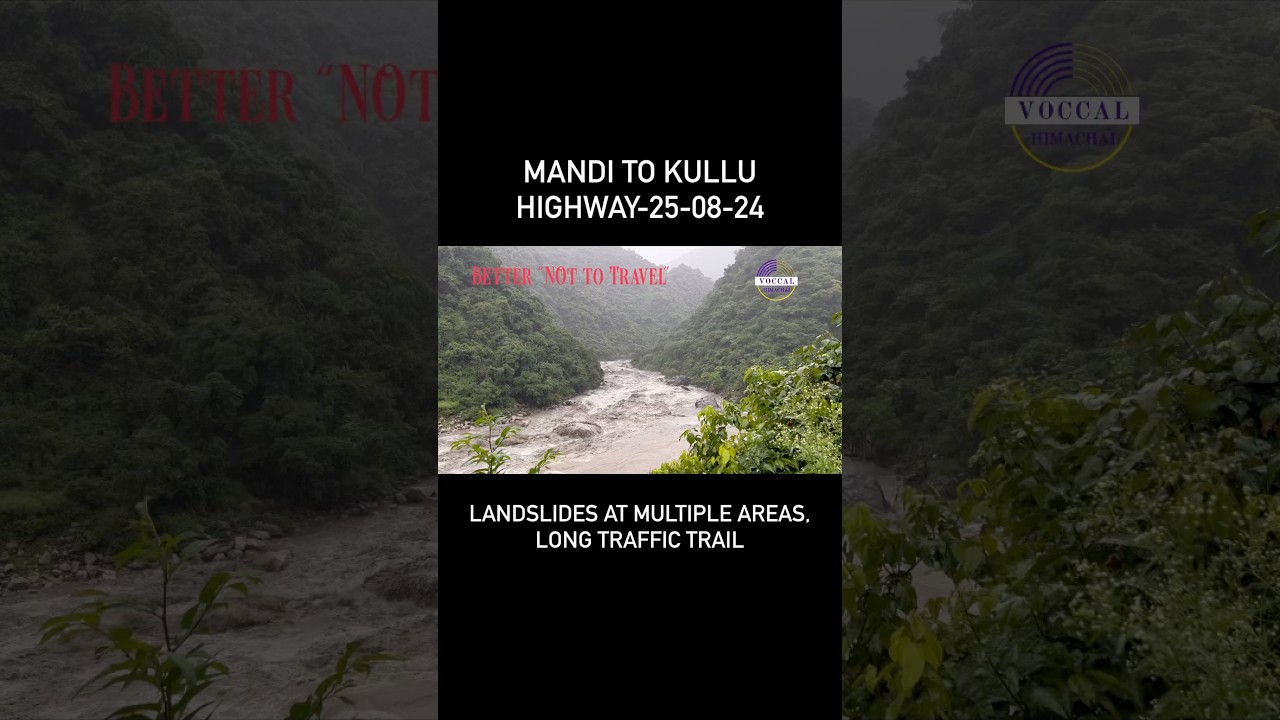Stuck for Hours: Long Traffic Jams on Pandoh–Mandi–Kullu Highway