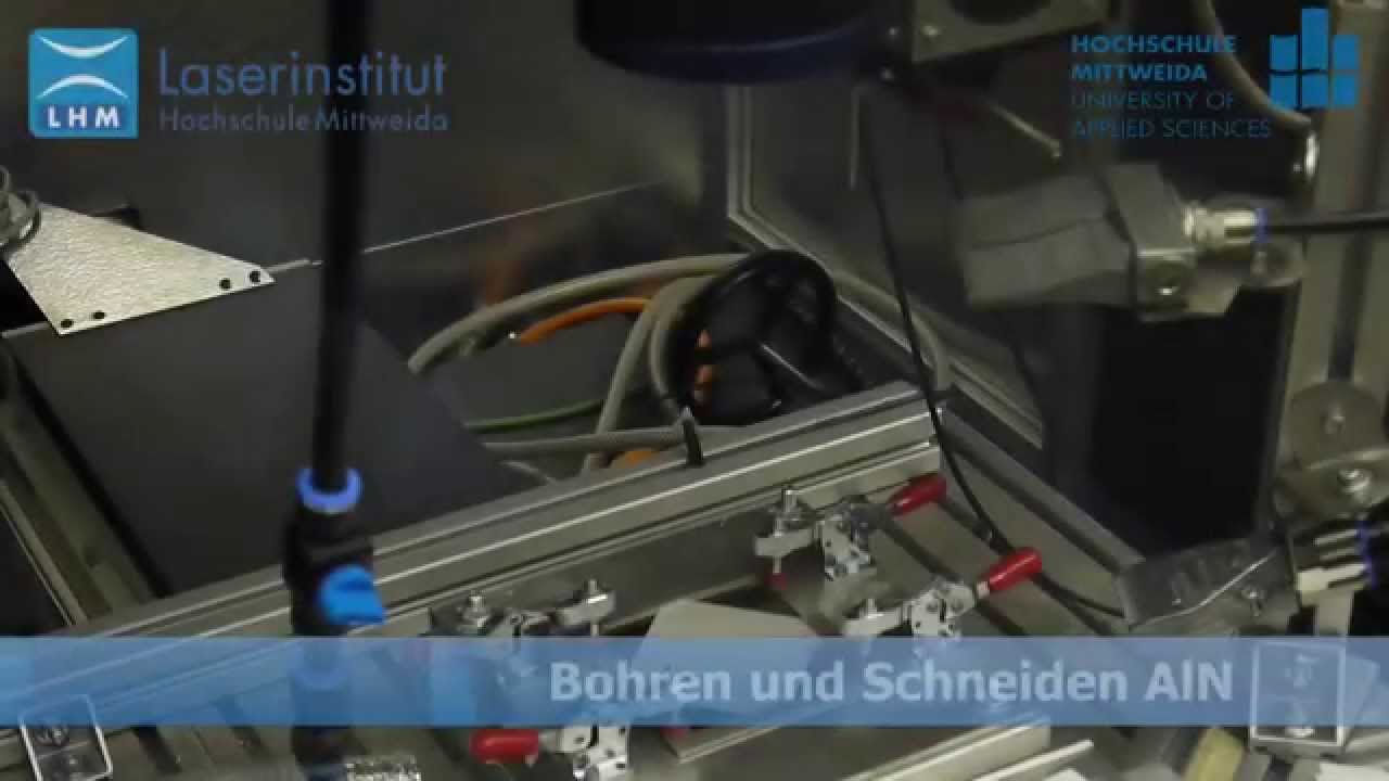 Remote Laserbohren und Schneiden von Aluminiumnitridkeramik