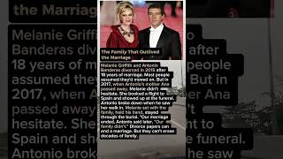 The Family That Outlived the Marriage. Antonio Banderas and Melanie Griffith. #shorts #hollywood