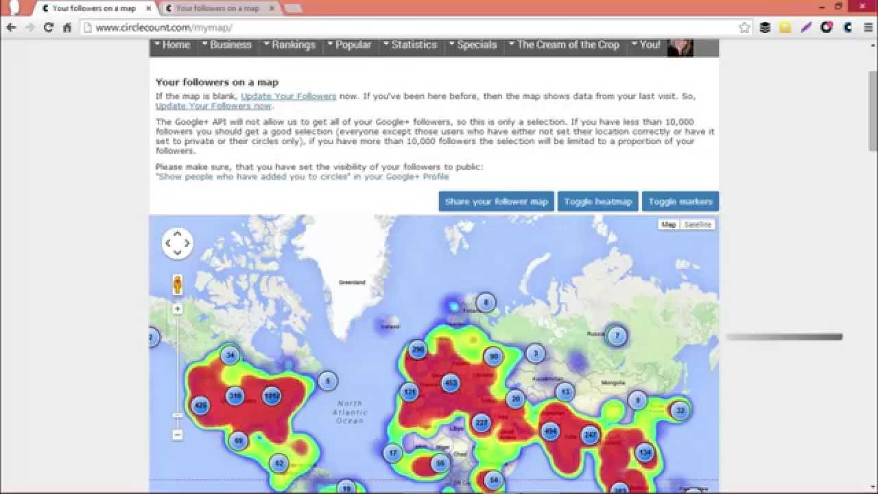 follower map demographics on circlecount circlecount beginner series part 5 6 - map your followers