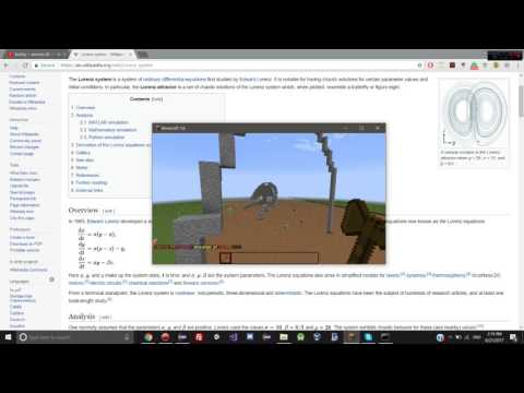 Lorenz Attractor in minecraft