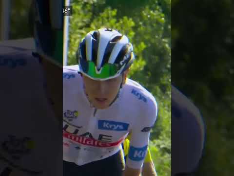 💥Pogacar attaque Vingegaard dans la terrible ascension du Puy de Dôme #shorts #tourdefrance #tdf