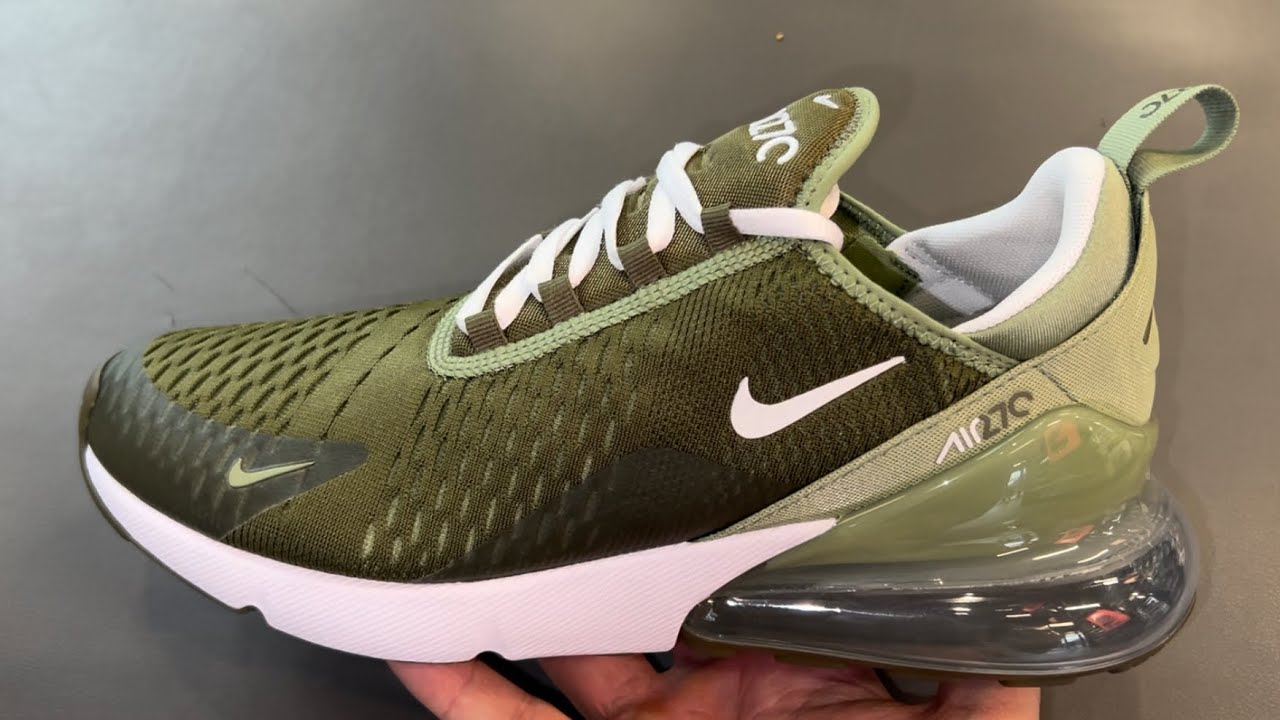 Scorch wees gegroet insluiten Nike Air Max 270 Olive Green Shoes - YouTube