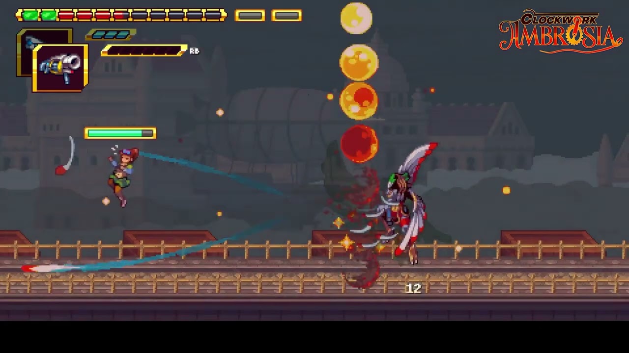 Boss fight preview of Celeano from Clockwork Ambrosia!