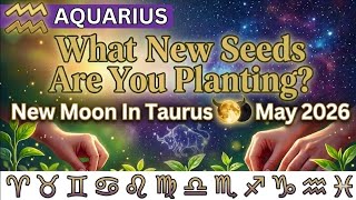 Aquarius ♒ What New Seeds Are You Planting? 🌕 New Moon In Taurus ✨ May 2026