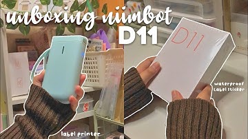Unboxing niimbot D11 + my new label printer | ft. Niimbot