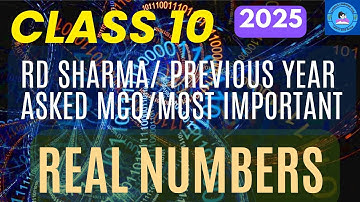 Rd Sharma excercise MCQ class 10 Maths || Real Numbers Chapter 1 || 2025-26 || Exam