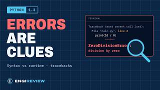 Details Reading Python Error Messages & Tracebacks | Python for Beginners 1.3 News
