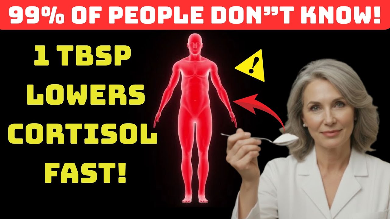 Senior Health Tips Always Waking Up at Night? - 1 TBSP Lowers Cortisol FAST To Fall Back Asleep