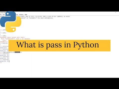 What Is Pass In Python | Difference Between Pass And Comment In Python | Python Interview Question