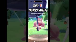 Catch Cup Two🛡️ Lapras SWEEP 🧹 #gbl #greatleague #gobattleleague #pokemongoshorts