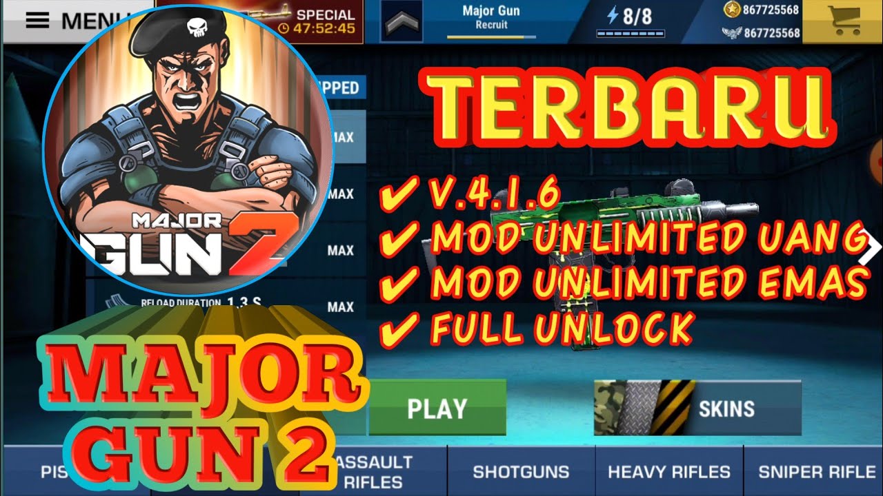 Major Gun: War on Terror untuk Android | major gun 2 mod apk unlimited money v.4.1.6