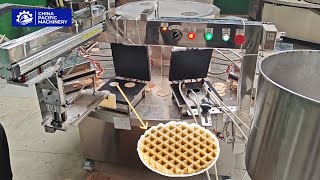 Celebrity Round Thin Biscuit Making Machine|Automatic Crisp Round Waffle Maker|Egg Roll Waffle Maker Wealth