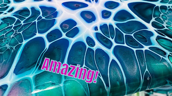 #77 Beautiful Bloom Fluid Art with TONS of Cells Paint Pour Technique