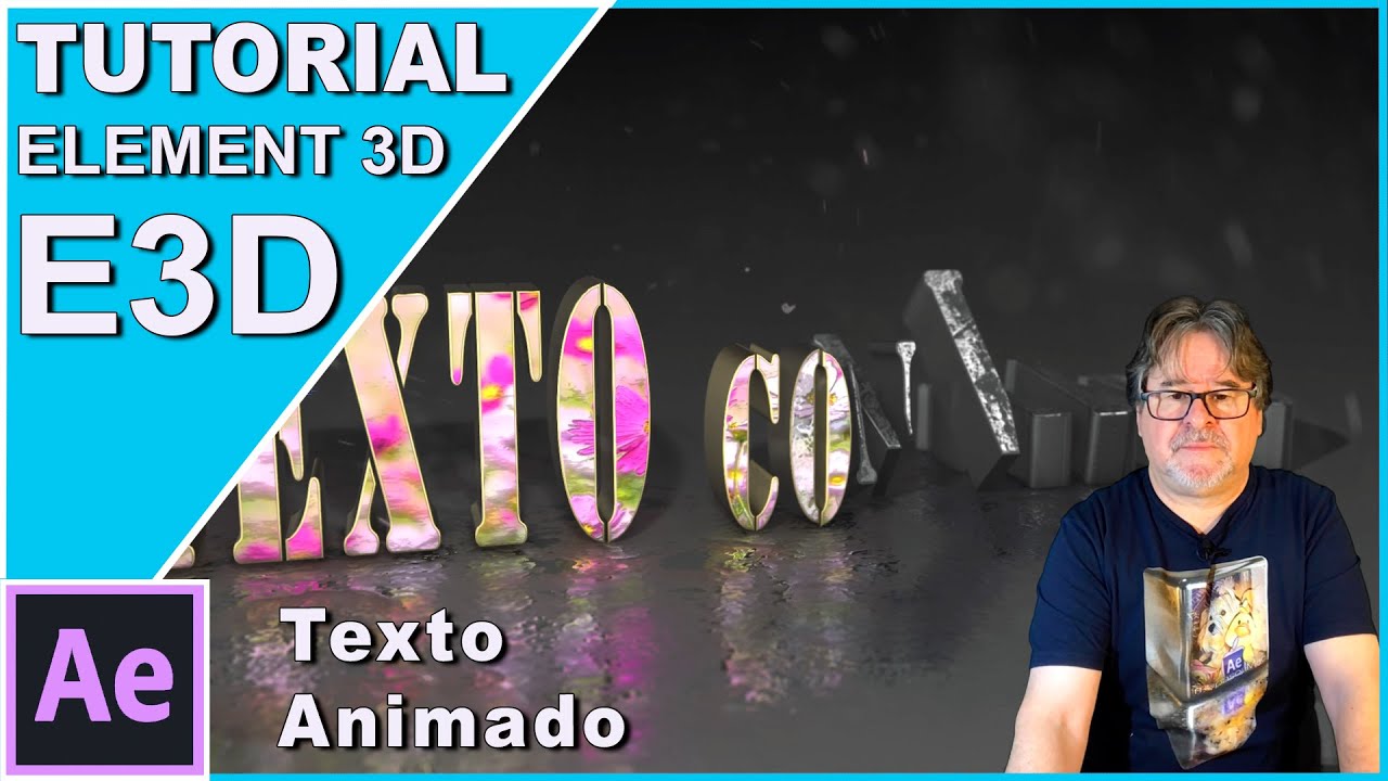 TEXTO Element 3D con VIDEO se LEVANTA TUTORIAL | After Effects - YouTube