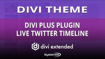 Divi Theme Divi Plus Plugin Live Twitter Timeline 👈
