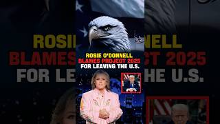 Rosie O'Donnell BLAMES Project 2025 For Leaving The U.S! 🔥😂 #shorts #funny #trump #uspolitics #tds