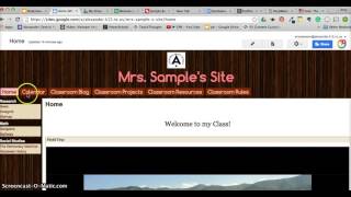 Sidebar Gadget in Google Sites