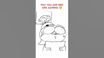 Gaming With Bro 🤨 (Animation Meme) Anim: Aleban.lett #shorts