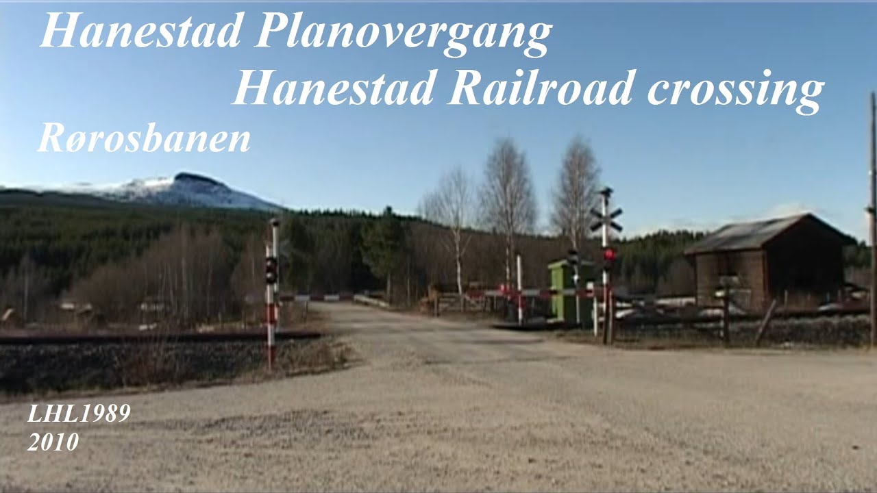 Hanestad Planovergang / Hanestad Railroad crossing