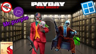 Payday: The Heist Android winlator bionic|configuración full graphics 720p|snapdragon 8 gen 1 Xiaomi
