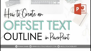 How to Create an Offset Text Outline in PowerPoint (& Color Match From Any Website) 🎨 TUTORIAL