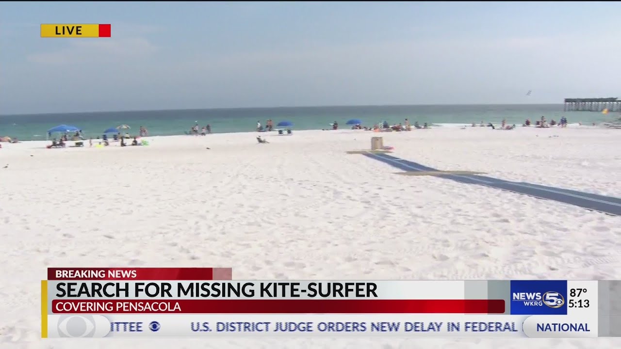 VIDEO Search ends for Kite Surfer in East Pensacola Beach YouTube