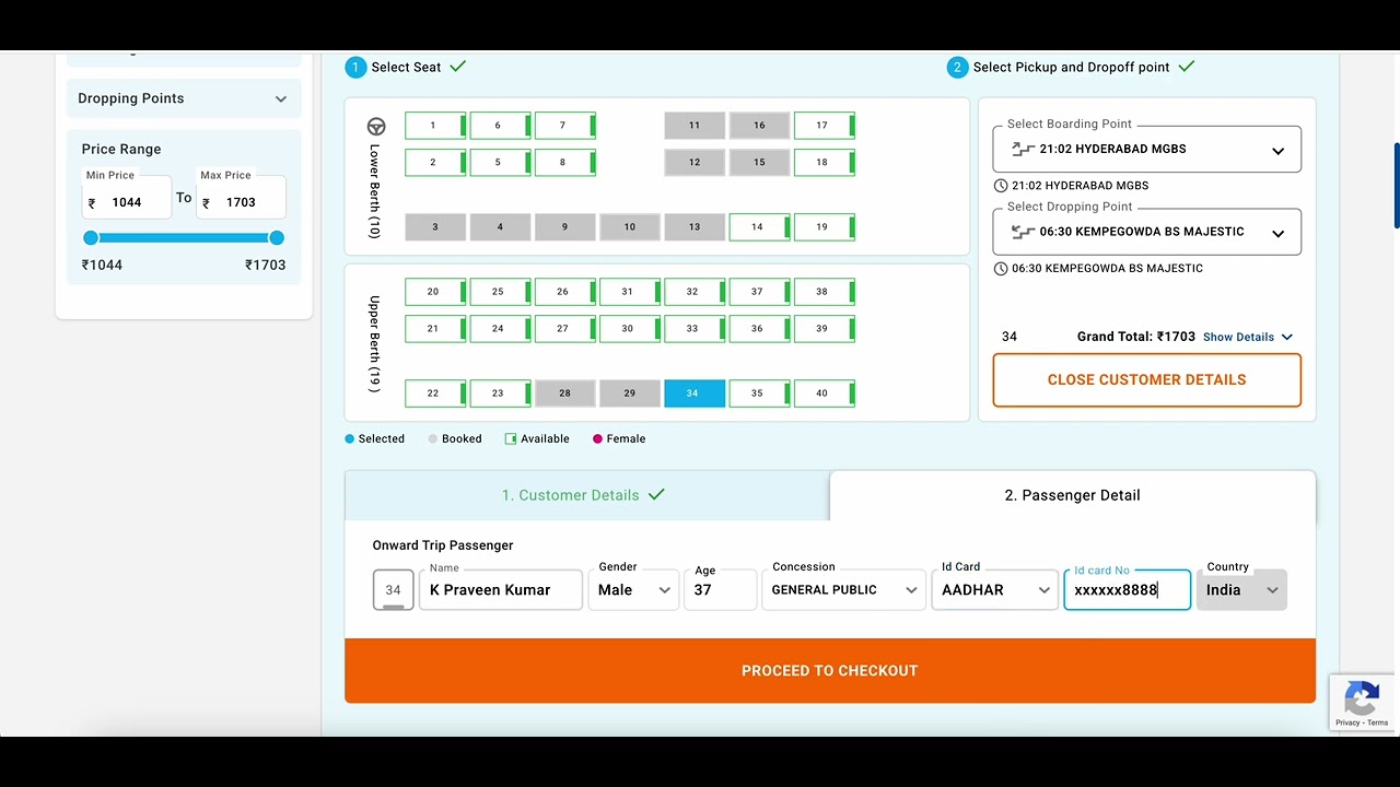 KSRTC Booking Issue: Boarding Point Not Updating | Customer Service Complaint