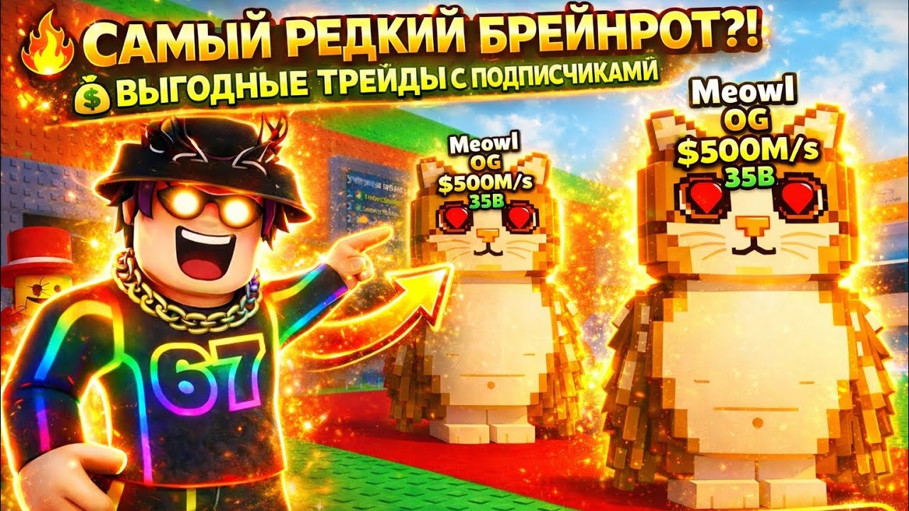 🔥УКРАДИ БРЕЙНРОТ ТРЕЙД МАШИНА! ТРЕЙДЫ! ПВП! #stealabrainrot