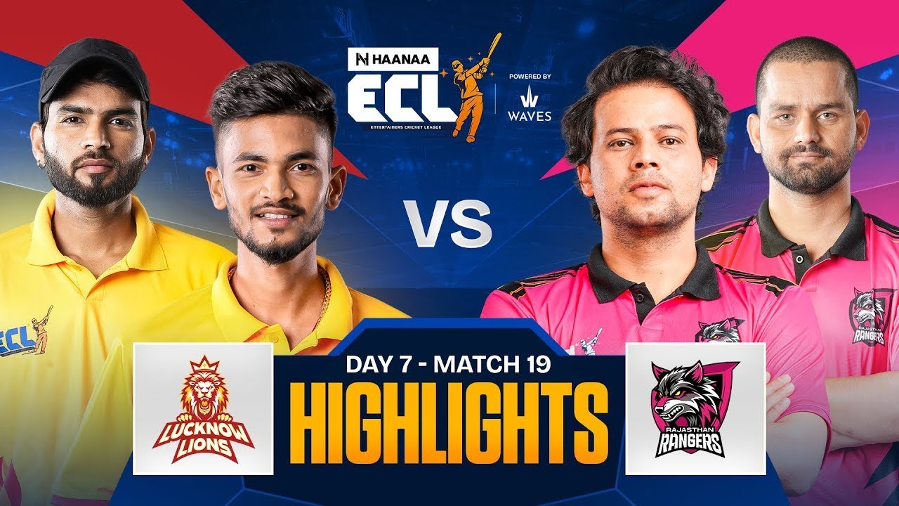 Rajasthan Rangers Vs Lucknow Lions Highlights ||  ECL T10