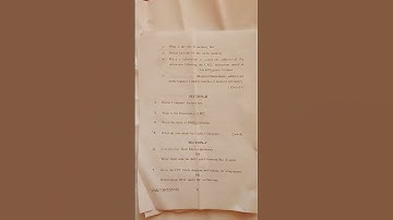 BCA-3 semester paper computer system architecture (from the session 2021-22) subscribe and comment