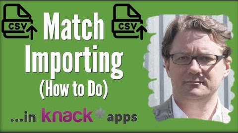 Knack Database Match Import