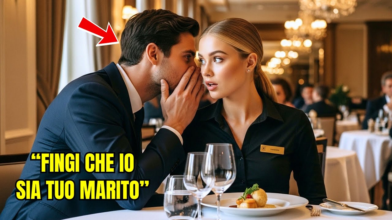 La Cameriera Pranzava Sola Lì Finché Il Milionario Arrivò E Sussurrò: 'Fingi Che Io Sia Tuo Marito'!