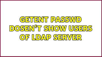 getent passwd dosen