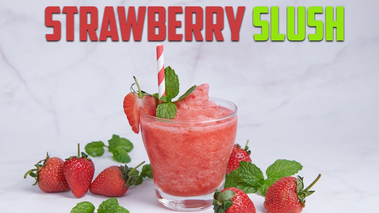 Refreshing Strawberry Slush Recipe | Meraam’s Kitchen