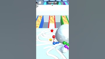 snow race! gameplay walkthrough Android iOS game fanal poro game #27 #youtubeshorts #fungame #fun