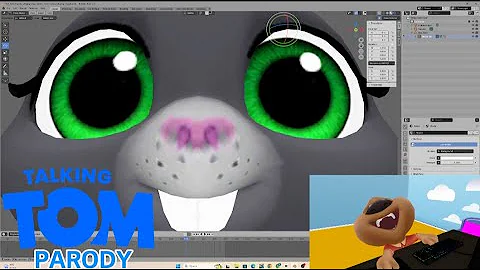 Talking Tom Parody - Ben Laughing and Losing Sanity as becca Sparkles on Camera (3D Animation)