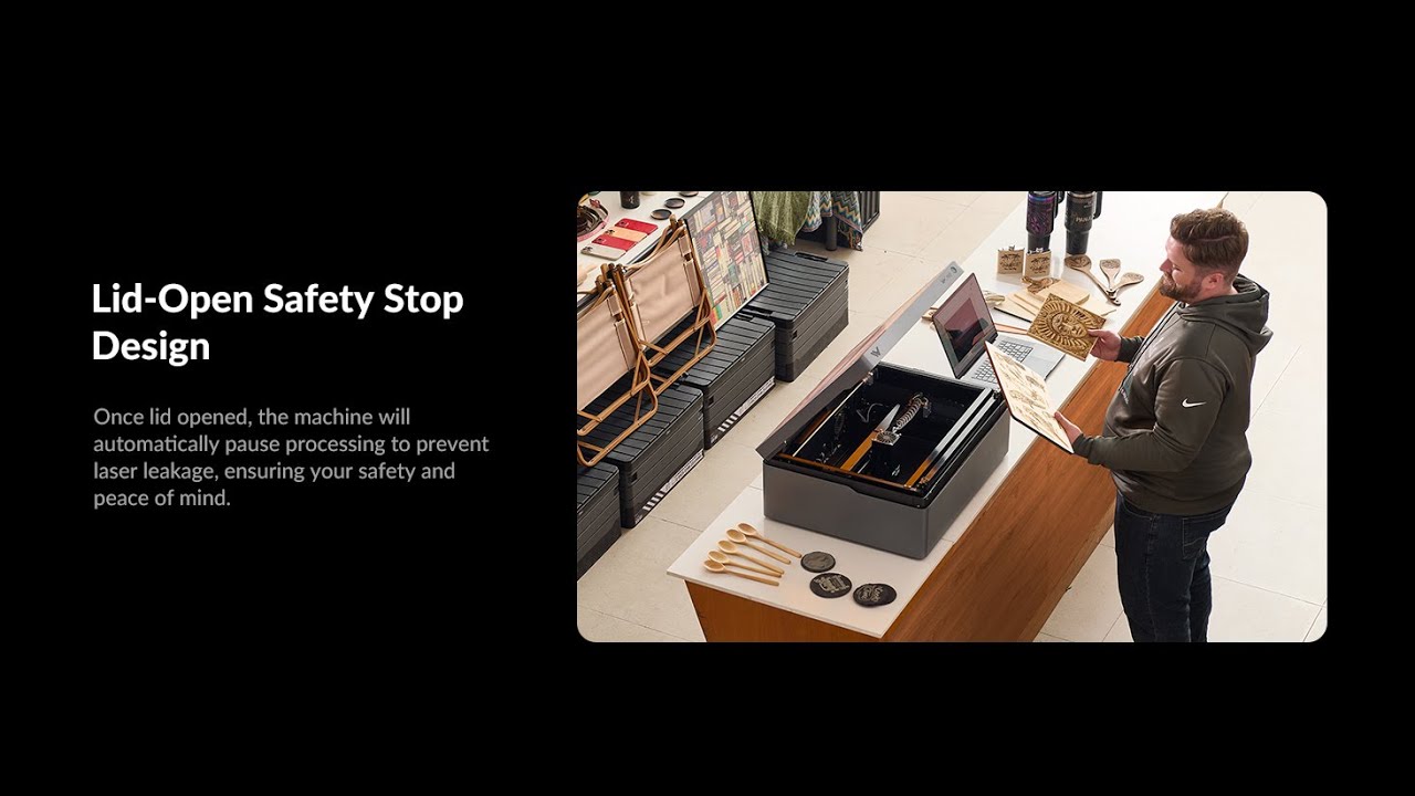 WECREAT Vision Pro 45W Laser Cutter and Engraver Machine