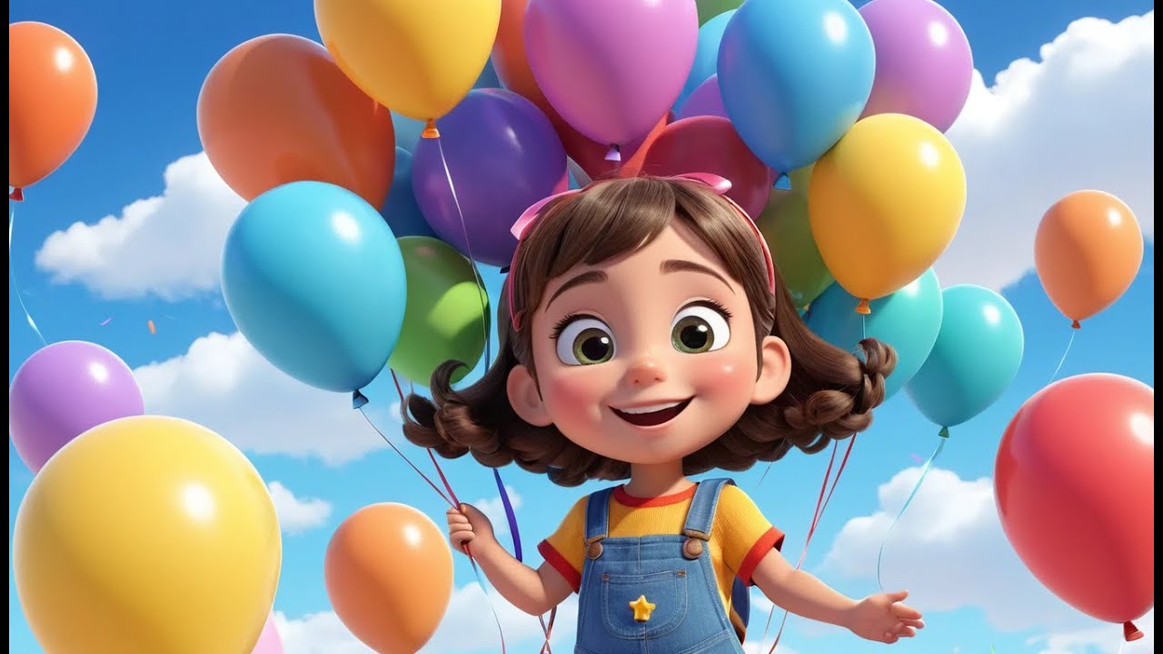 Count the Balloons at the Party | Fun Counting Song for Kids | Colorful Celebration Rhyme