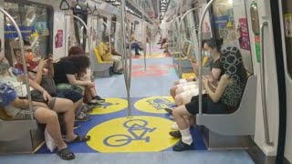 Singapore metro train going under ground  #video SMRT screenshot 5