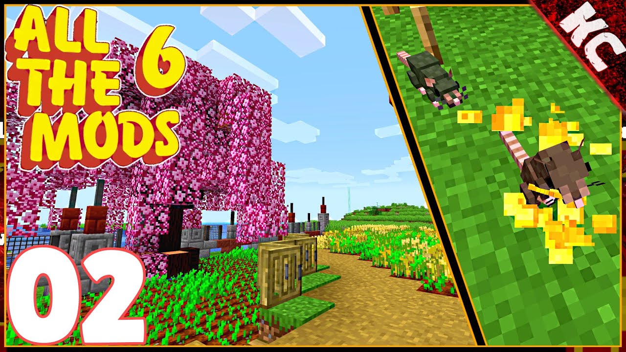 💯 Let’s Play: All The Mods 6 ️ Ep 2 💯 Modded Minecraft 1.16 😄 Rats Mod ...