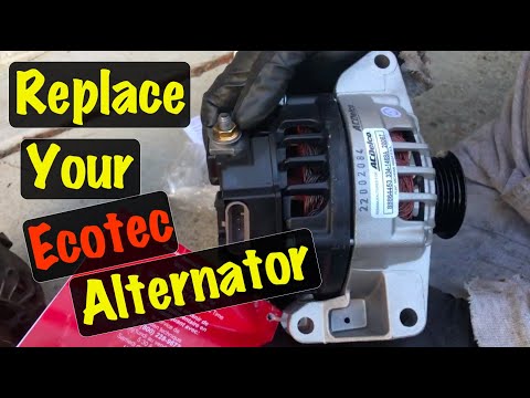 2003 04 05 2.2 Ecotec Alternator Replacement Chevy Cavalier & Pontiac Sunfire (Red Battery Light On)