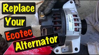 2003 04 05 2.2 Ecotec Alternator Replacement Chevy Cavalier & Pontiac Sunfire (Red Battery Light On)