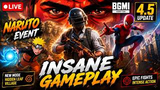 🔴 Daddy's Home 😈| Bgmi 4.5 Live 🕷️ Spider-man X 🍥 Naruto Theme Mode | Telugu Gameplay #vjspace #bgmi