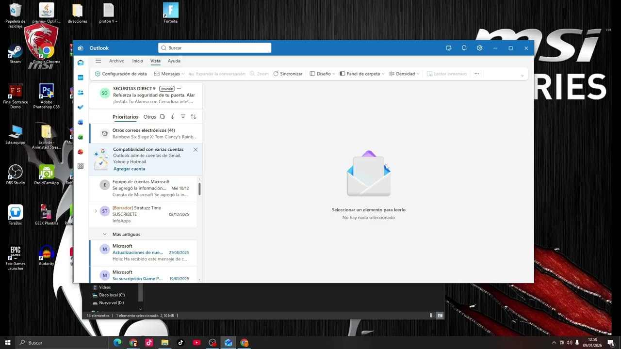 Jak naprawić zniknięty widok folderów w Outlooku