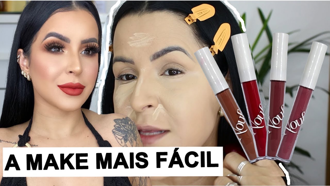 A MAKE MAIS FÁCIL PARA INICIANTES + RESENHA BATONS NOUF