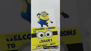 Customized Birthday Party Favors | Patry supplies online #minions #shorts
